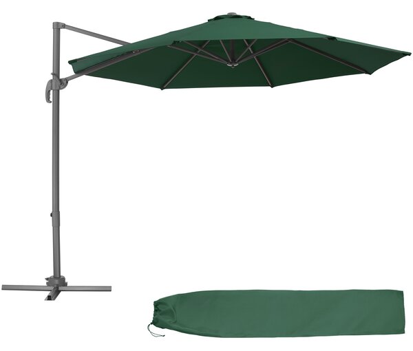Tectake 403134 parasol daria with protective cover - green