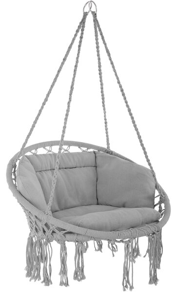 Tectake 403204 hanging chair grazia - grey