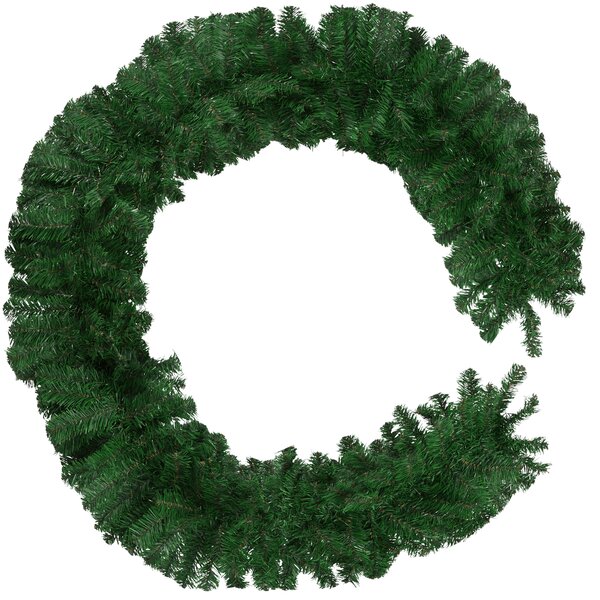 Tectake 403318 realistic christmas garland (2.7m) - green