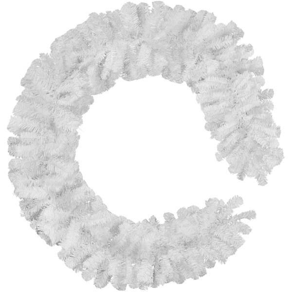 Tectake 403319 realistic christmas garland (2.7m) - white