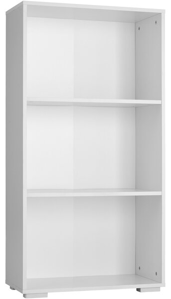 Tectake 403606 bookshelf lexi | bookcase with 3 shelves - white