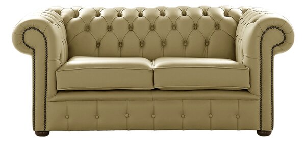 Chesterfield 2 Seater Shelly Golders Green Leather Sofa Settee Bespoke In Classic Style