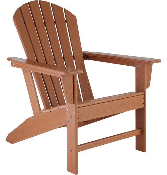 Tectake 403791 garden chair in adirondack design - brown