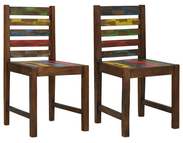 Dining Chairs 2 pcs Solid Reclaimed Wood