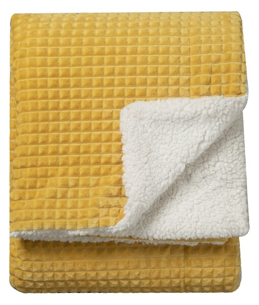Kratos Embossed throw in Yellow