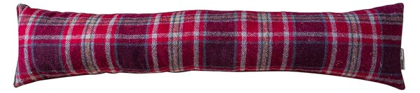 Plum Check Draught Excluder
