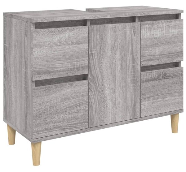 Sink Cabinet Grey Sonoma 80x33x60 cm Engineered Wood