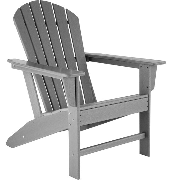 Tectake 404505 garden chair in adirondack design - light grey