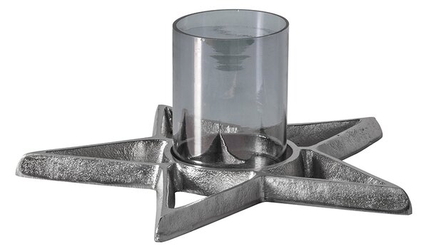 Kelso Silver Star Candle Holder