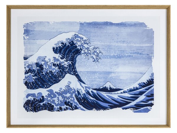 Hideko Wave Framed Wall Art Print