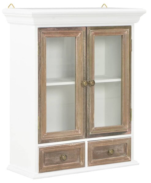 Wall Cabinet White 49x22x59 cm Engineered Wood