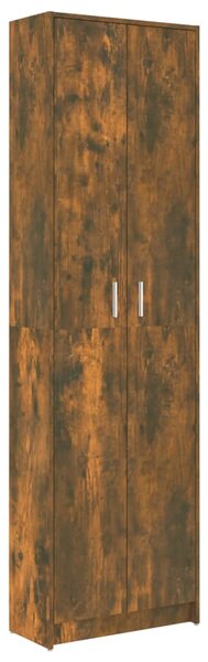 Hallway Wardrobe Smoked Oak 55x25x189 cm Engineered Wood