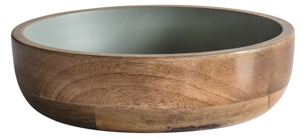 Corinne Large Wood and Beige Bowl