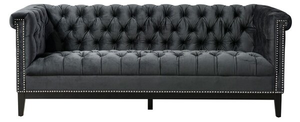Bergmann Three Seat Sofa – Black