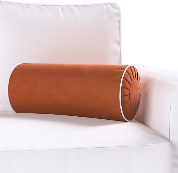 Bolster cushion with pleasts and piping