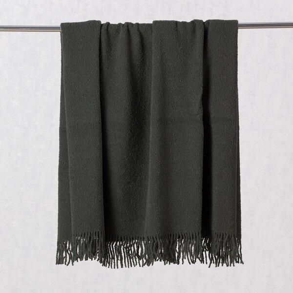Boucle blanket 140x200cm laurel green