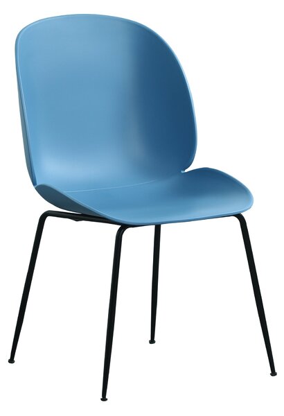 Katrina Contemporary Dining Chair | Black, White, Blue | Roseland