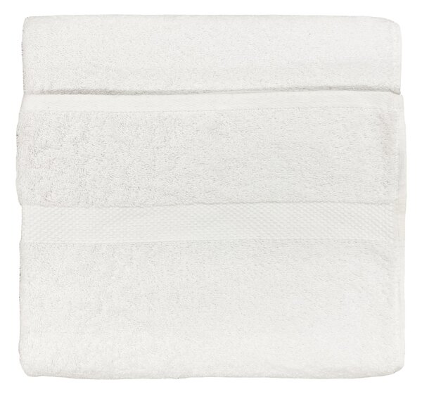 Loft Combed Cotton Hand Towel White