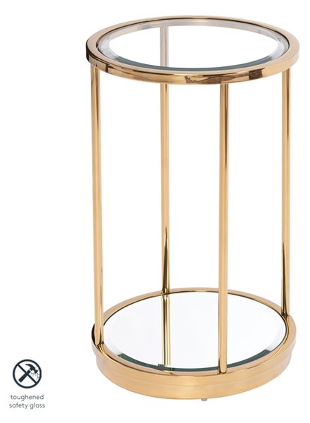 Rippon Brass Circular Side Table