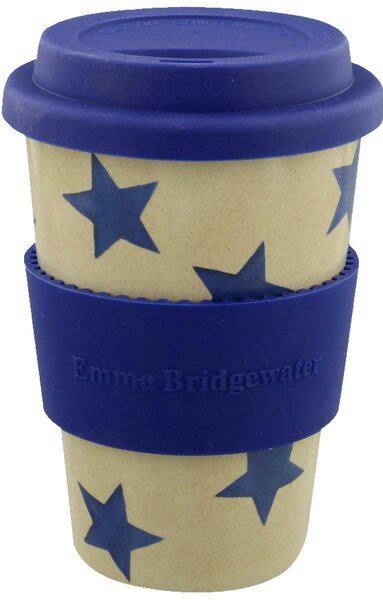 Emma Bridgewater Blue Star Rice Husk Travel Mug