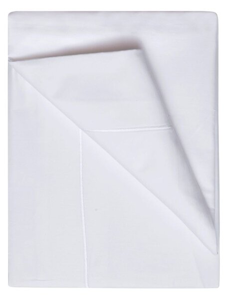 Belledorm 400 Thread Count Flat Sheet White Single