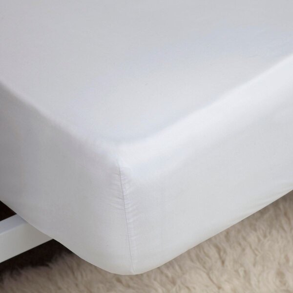 Belledorm 400 Thread Count Fitted Sheet White Single