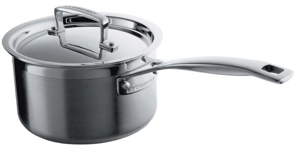 Le Creuset 14cm 3 Ply Stainless Steel Saucepan With Lid