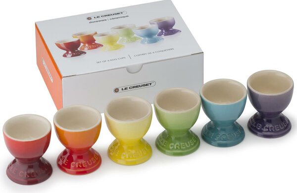 Le Creuset Stoneware Rainbow Set Of 6 Egg Cups