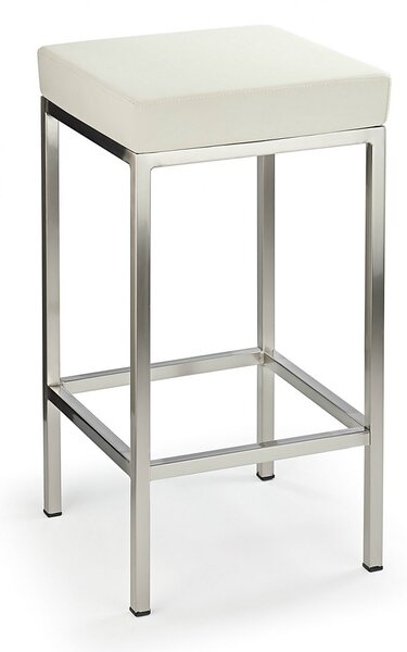 Fernow Briushed Satin Frame Stool Fixed Height 4 Colours