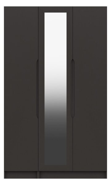 Sinata Tall Three Door Gloss Mirror Wardrobe