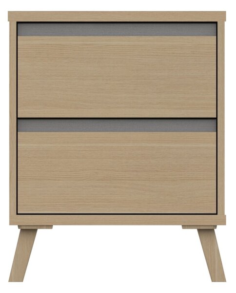Tamarine Two Draw Bedside Table