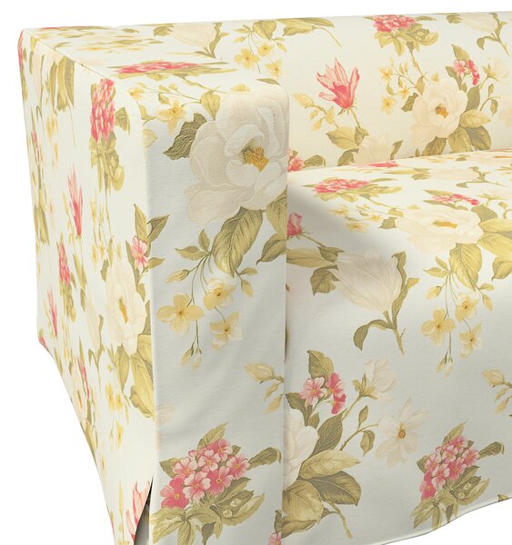 Klippan 2-seater floor length sofa cover with box pleats