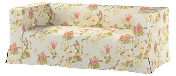 Klippan 2-seater floor length sofa cover with box pleats