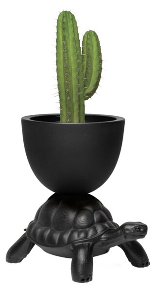 TURTLE CARRY PLANTER AND CHAMPAGNE COOLER - Black