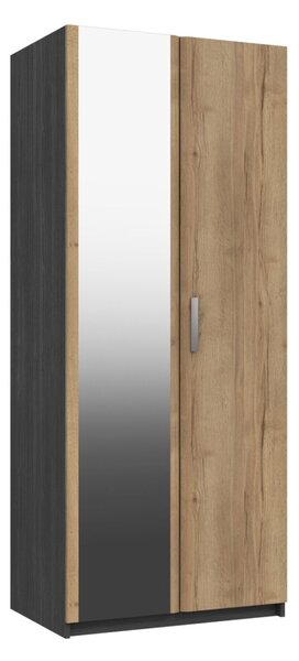 Wister Two Door Mirror Wardrobe Fully Assembled