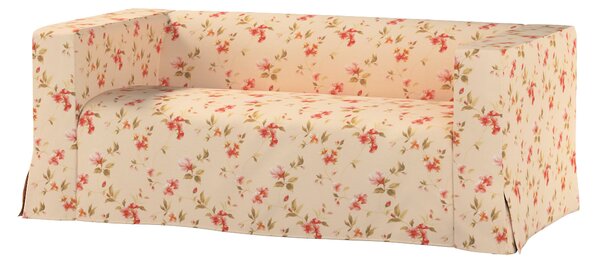 Klippan 2-seater floor length sofa cover with box pleats