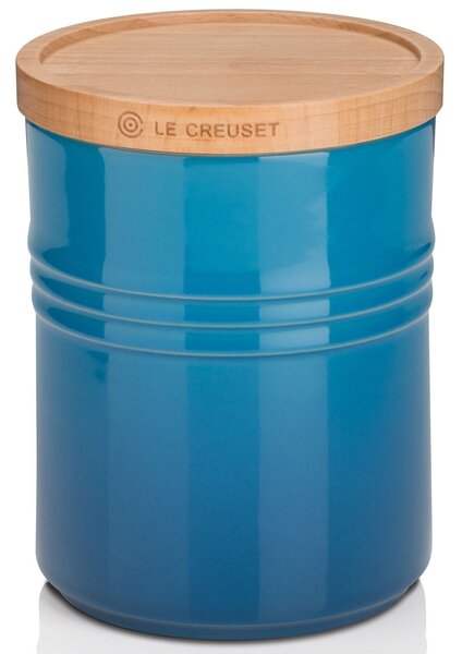 Le Creuset Stoneware Medium Storage Jar Marseille Blue