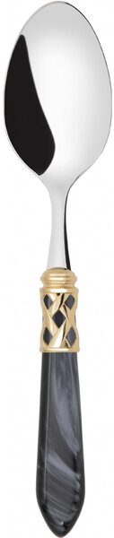 ALADDIN GOLD-PLATED RING 6 TABLE SPOONS - Black