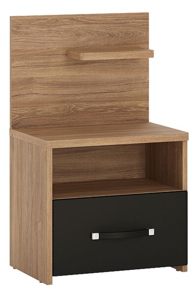 Naco 1 Drawer Bedside Open Shelf (Rh)