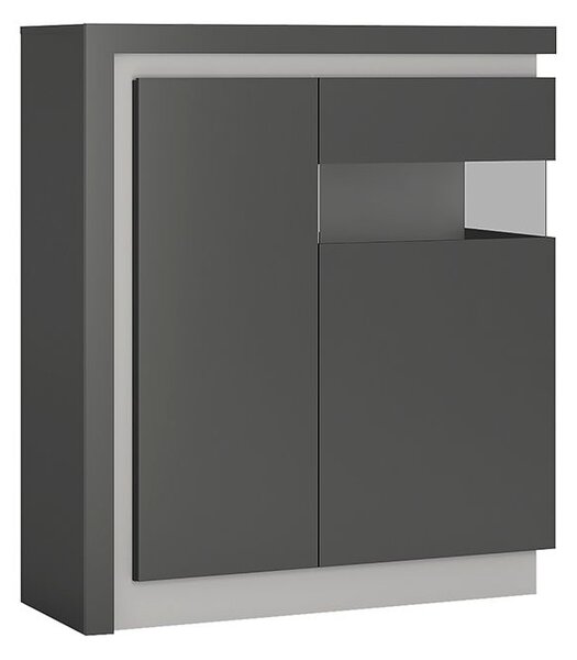 Lion 2 Door Designer Cabinet (Rh) (Including Led Lighting)