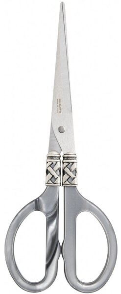 ALADDIN OLD SILVER-PLATED RING KITCHEN SCISSORS - Grey