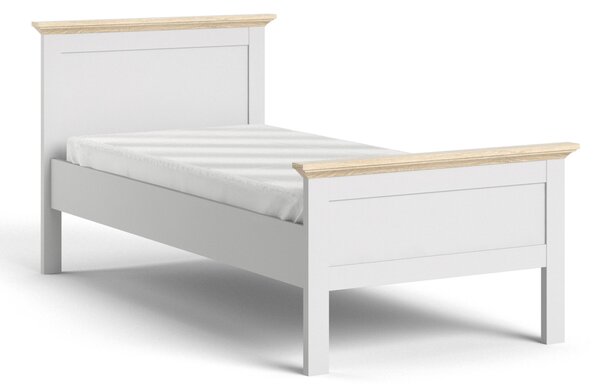 Party Single Bed (90 X 200) In White Oak