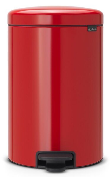 Brabantia newIcon Pedal Bin 20 Litre Plastic Bucket Passion Red