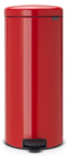 Brabantia newIcon Pedal Bin 30 Litre Plastic Bucket Passion Red