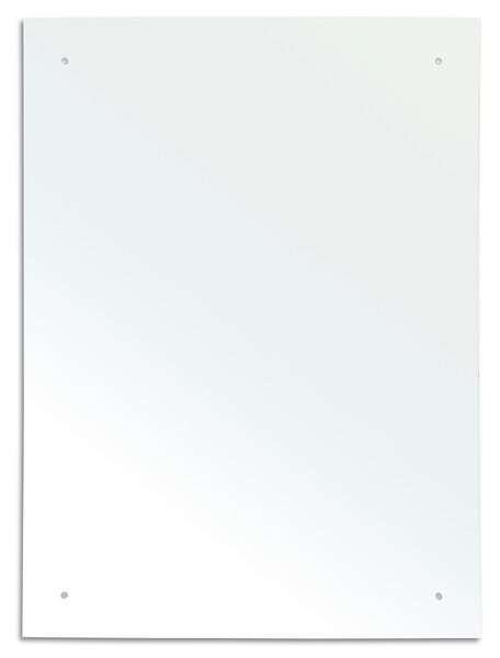 Plain Rectangular Wall Mirror, 50x70cm Silver