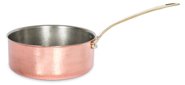COPPER LOW SAUCEPAN ONE HANDLE WITH LID - 18CM