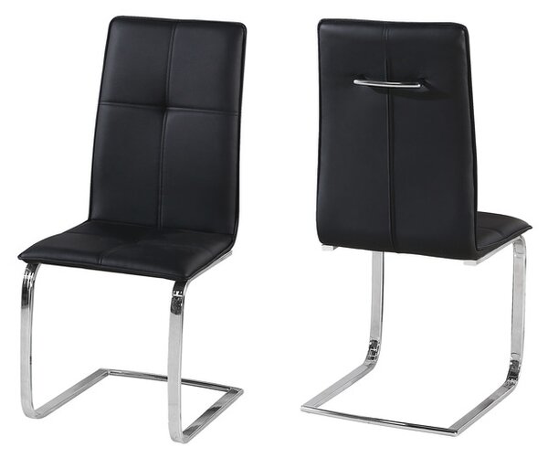 Supor Chair Black (Pack Of 2)