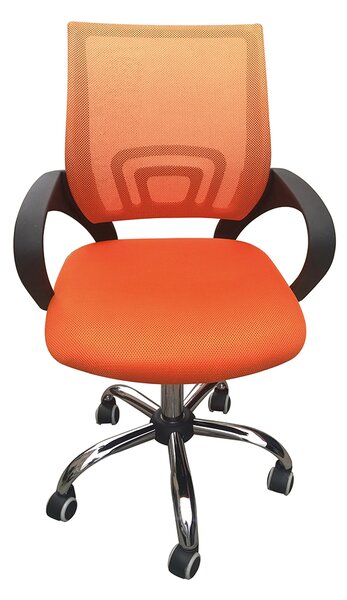 Eastner Mesh Office Chair Orange