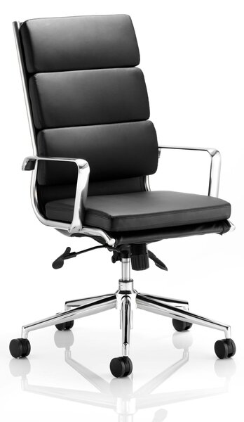 Sava Soft Bonded Leather High Office Chair Arms