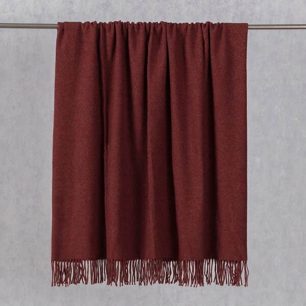 Plaid Merinos 140x200cm melange red